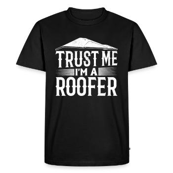 Entrepreneur en toiture Travailleur de toiture - Croyez-moi, je suis un Ro - T-shirt Premium bio Homme - noir - Devant - Nico (187cm)