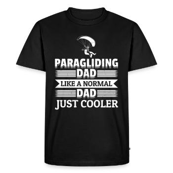 Paragliding Dad Like A Normal Dad Just Cooler - Pa - Men's Premium Organic T-Shirt - black - Front - Nico (187cm)