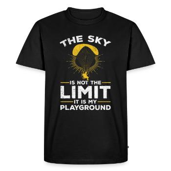 Paramotor Paramotoring Funny Powered Paraglider - Men's Premium Organic T-Shirt - black - Front - Nico (187cm)
