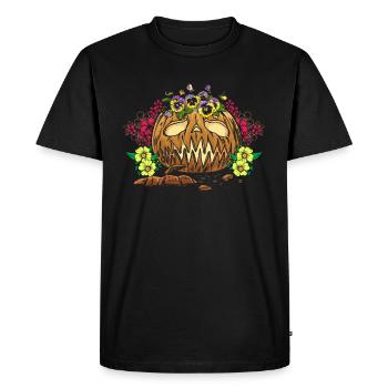 Halloween 31 October Halloween Pumpkin - Men's Premium Organic T-Shirt - black - Front - Nico (187cm)
