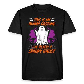 Je suis vraiment un fantôme effrayant - Fantôme drôle d’Halloween - T-shirt Premium bio Homme - noir - Devant - Nico (187cm)