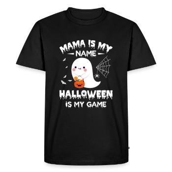 Maman d’Halloween - Maman est mon nom Halloween est mon Ga - T-shirt Premium bio Homme - noir - Devant - Nico (187cm)