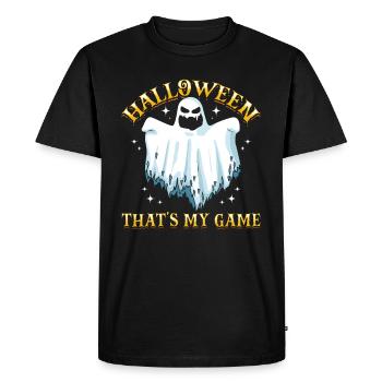 Halloween That's My Game - Funny Halloween Party G - Men's Premium Organic T-Shirt - black - Front - Nico (187cm)