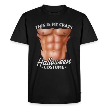 C’est mon costume d’Halloween fou Halloween drôle - T-shirt Premium bio Homme - noir - Devant - Nico (187cm)