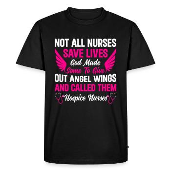 Infirmière infirmière Infirmières en soins palliatifs - T-shirt Premium bio Homme - noir - Devant - Nico (187cm)