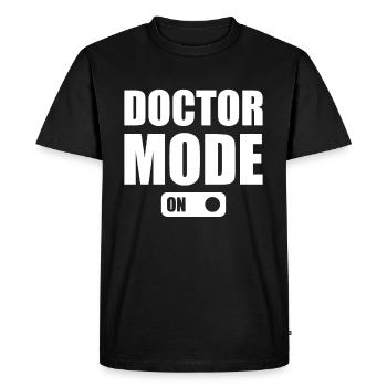 Mode Médecin Activé - Humour Médical Médecin d’urgence - T-shirt Premium bio Homme - noir - Devant - Nico (187cm)