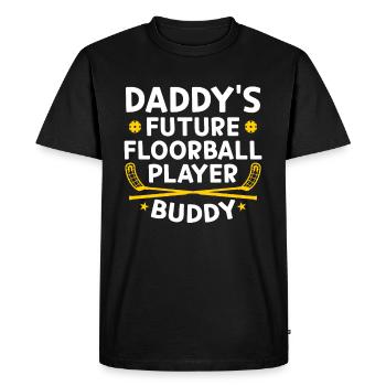 Daddy's Future Floorball Player Buddy - Toddler Fl - Men's Premium Organic T-Shirt - black - Front - Nico (187cm)