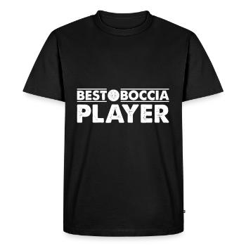 Best Boccia Player - Men's Premium Organic T-Shirt - black - Front - Nico (187cm)