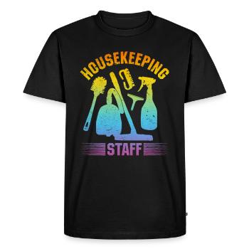 Housekeeping Staff Housekeeper House Cleaning - Men's Premium Organic T-Shirt - black - Front - Nico (187cm)