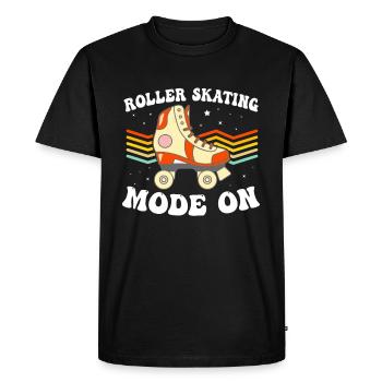 Roller Skating Mode On - Roller Skates Roller Skat - Men's Premium Organic T-Shirt - black - Front - Nico (187cm)