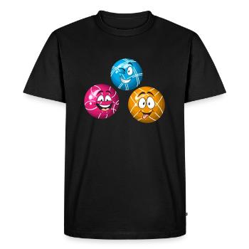 Funny Bocce balls - Bocce Ball Player Funny Boccia - Men's Premium Organic T-Shirt - black - Front - Nico (187cm)