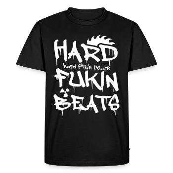 Basses dures - T-shirt Premium bio Homme - noir - Devant - Nico (187cm)