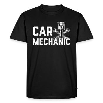Mécanicien automobile Mécanicien automobile Mécanicien automobile - T-shirt Premium bio Homme - noir - Devant - Nico (187cm)