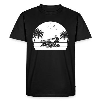 Jetski jet ski Jetski Lover Jetskiing Jetski Racin - Men's Premium Organic T-Shirt - black - Front - Nico (187cm)