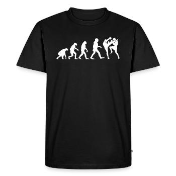 Muay Thai Evolution Muay Thai Fighter Boxe thaïlandaise - T-shirt Premium bio Homme - noir - Devant - Nico (187cm)