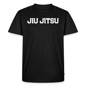 Jiu Jitsu Brésilien Combattant Jiu Jitsu Brésilien - T-shirt Premium bio Homme - noir - Devant - Nico (187cm)