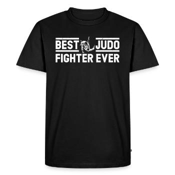Best Judo Fighter ever - Best Judo Fighter - Men's Premium Organic T-Shirt - black - Front - Nico (187cm)
