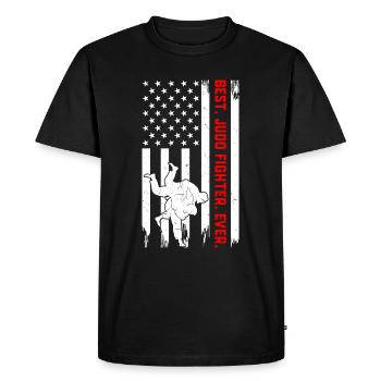 Best Judo Fighter Ever - Judo Fighter Judo Martial - Men's Premium Organic T-Shirt - black - Front - Nico (187cm)