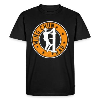 Wing Chun Papa Combattant de Wing Chun - T-shirt Premium bio Homme - noir - Devant - Nico (187cm)