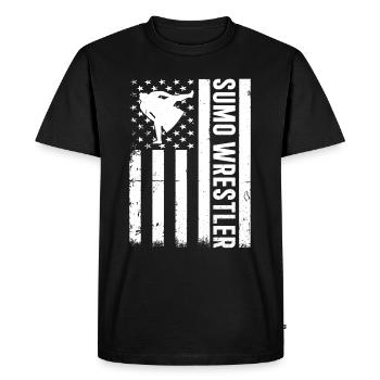 Sumo Wrestler Sumo Martial Arts Sumo Wrestling - Men's Premium Organic T-Shirt - black - Front - Nico (187cm)