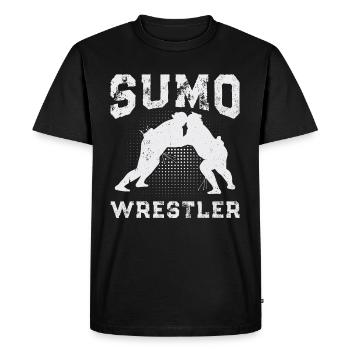 Sumo Fighter Sumo wrestler Sumo Wrestling - Men's Premium Organic T-Shirt - black - Front - Nico (187cm)