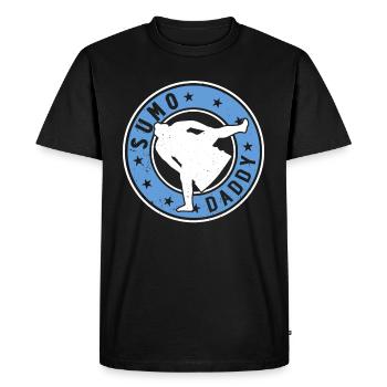 Sumo Fighter Daddy Sumo Wrestler Sumo Daddy Sumo - Men's Premium Organic T-Shirt - black - Front - Nico (187cm)