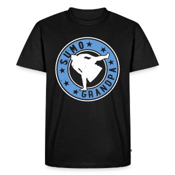 Sumo Fighter Daddy Sumo Wrestler Sumo Daddy Sumo - Men's Premium Organic T-Shirt - black - Front - Nico (187cm)