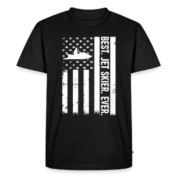 Best Jet skier Ever - Best Jet Ski Driver - Men's Premium Organic T-Shirt - black - Front - Nico (187cm)