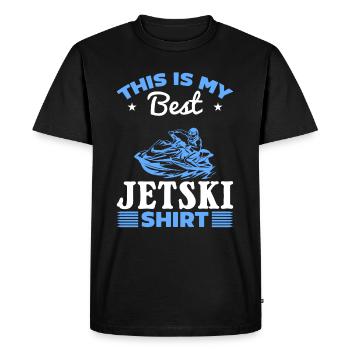 This is my best Jetski shirt Jetski Driver Jetski - Men's Premium Organic T-Shirt - black - Front - Nico (187cm)