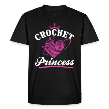 Crochet Girl Crocheting Crocheter - Crochet Prince - Men's Premium Organic T-Shirt - black - Front - Nico (187cm)