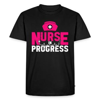 Nurse in progress - Hospital Nurse Nursing Student - Men's Premium Organic T-Shirt - black - Front - Nico (187cm)