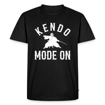 Kendo Mode On - Kendo Fighter Kendo Wrestling - Men's Premium Organic T-Shirt - black - Front - Nico (187cm)
