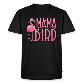 Flamingo Mama Bird Flamingo Mom Flamingo - Men's Premium Organic T-Shirt - black - Front - Nico (187cm)