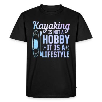 Le kayak n’est pas un passe-temps, c’est un mode de vie - - T-shirt Premium bio Homme - noir - Devant - Nico (187cm)