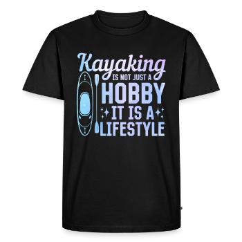 Le kayak n’est pas seulement un passe-temps, c’est un mode de vie - - T-shirt Premium bio Homme - noir - Devant - Nico (187cm)