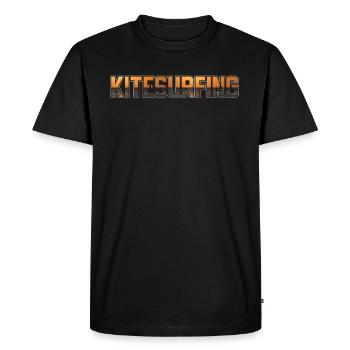Kitesurfing Watersports Kiteboarding Kitesurfer - Men's Premium Organic T-Shirt - black - Front - Nico (187cm)