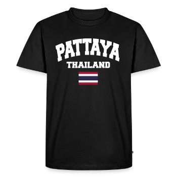 Pattaya - T-shirt Premium bio Homme - noir - Devant - Nico (187cm)