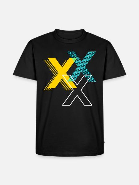 X Letter - Men's Premium Organic T-Shirt - black