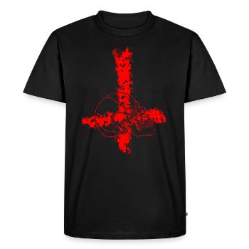Crâne de Peter - T-shirt Premium bio Homme - noir - Devant - Nico (187cm)