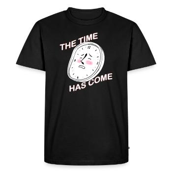 Le moment est venu ! (si vous voyez ce que je veux dire^^) - T-shirt Premium bio Homme - noir - Devant - Nico (187cm)