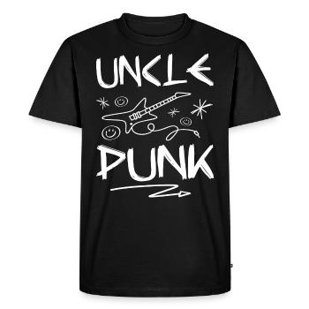 Tonton Punk Rock - T-shirt Premium bio Homme - noir - Devant - Nico (187cm)