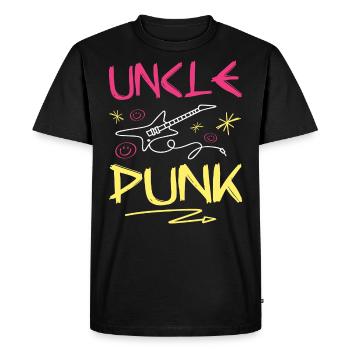 Tonton Punk Rock - T-shirt Premium bio Homme - noir - Devant - Nico (187cm)