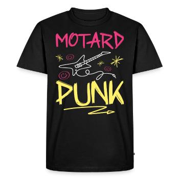 Fan De Motos Motard Punk Rock - T-shirt Premium bio Homme - noir - Devant - Nico (187cm)