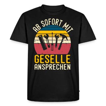 Automotive Mechatronics Technician Journeyman Gift - Men's Premium Organic T-Shirt - black - Front - Nico (187cm)