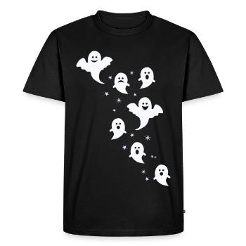 Ghosts Ghosts Ghost Hour Scary Gift - Men's Premium Organic T-Shirt - black - Front - Nico (187cm)
