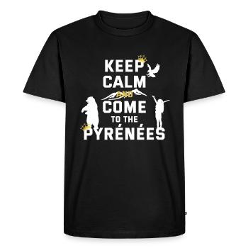 KEEP CALM... - T-shirt Premium bio Homme - noir - Devant - Nico (187cm)