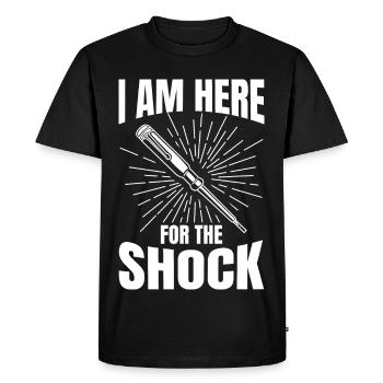 Funny electrician - Men's Premium Organic T-Shirt - black - Front - Nico (187cm)