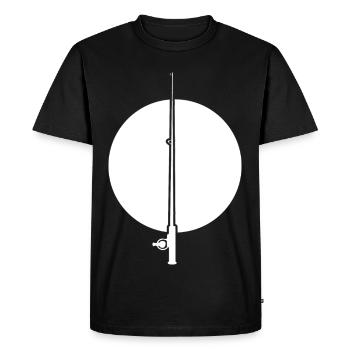 Dessin d’ange - T-shirt Premium bio Homme - noir - Devant - Nico (187cm)