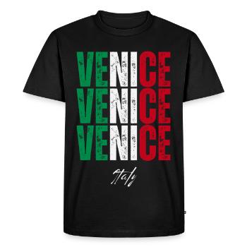 Venice Italy, souvenir of Venice - Men's Premium Organic T-Shirt - black - Front - Nico (187cm)