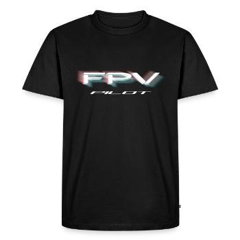 Pilote FPV - T-shirt Premium bio Homme - noir - Devant - Nico (187cm)